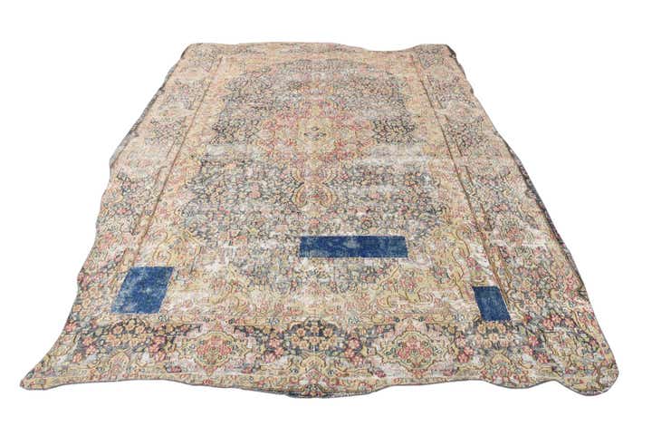 8' x 11' 7 Hand Knotted Ultra Vintage Persian Wool Rug