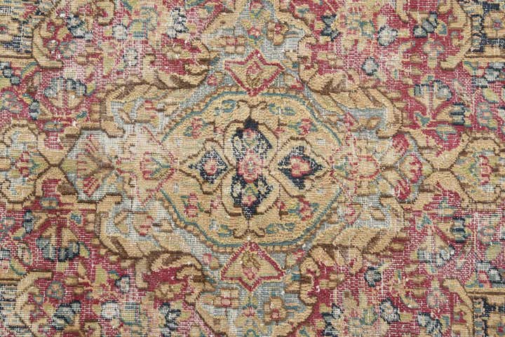8' x 11' 7 Hand Knotted Ultra Vintage Persian Wool Rug