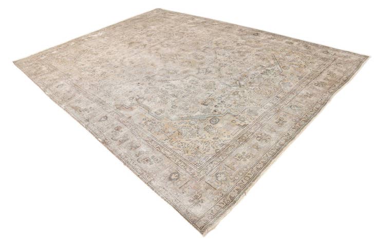 Detail image of 9' 8 x 12' 9 Hand Knotted Ultra Vintage Persian Wool Rug