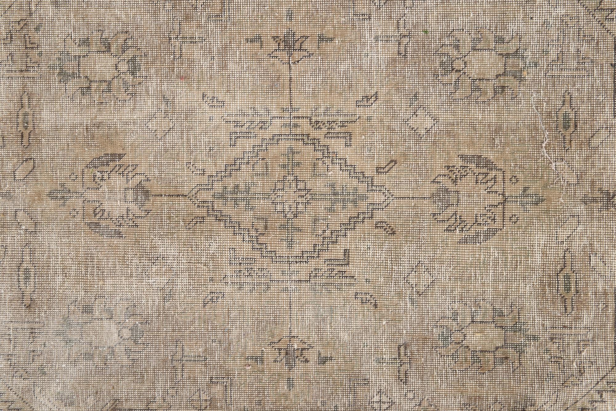 9' 8 x 12' 9 Hand Knotted Ultra Vintage Persian Wool Rug