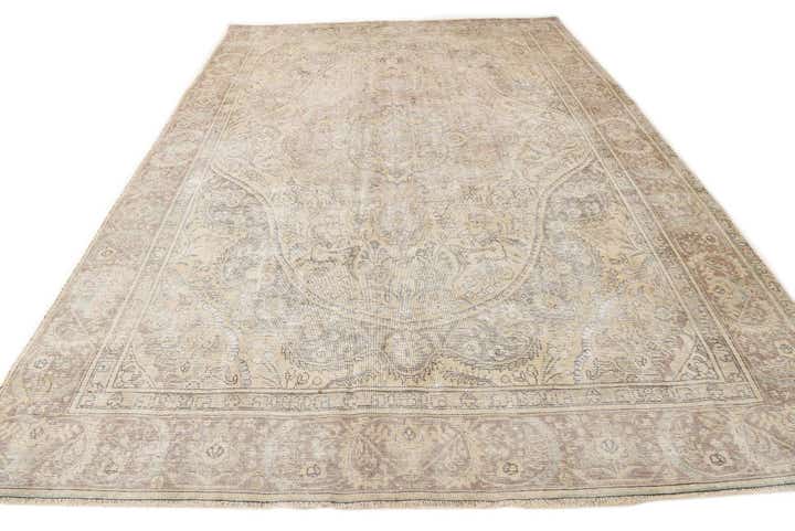 8' 10 x 12' 7 Hand Knotted Ultra Vintage Persian Wool Rug
