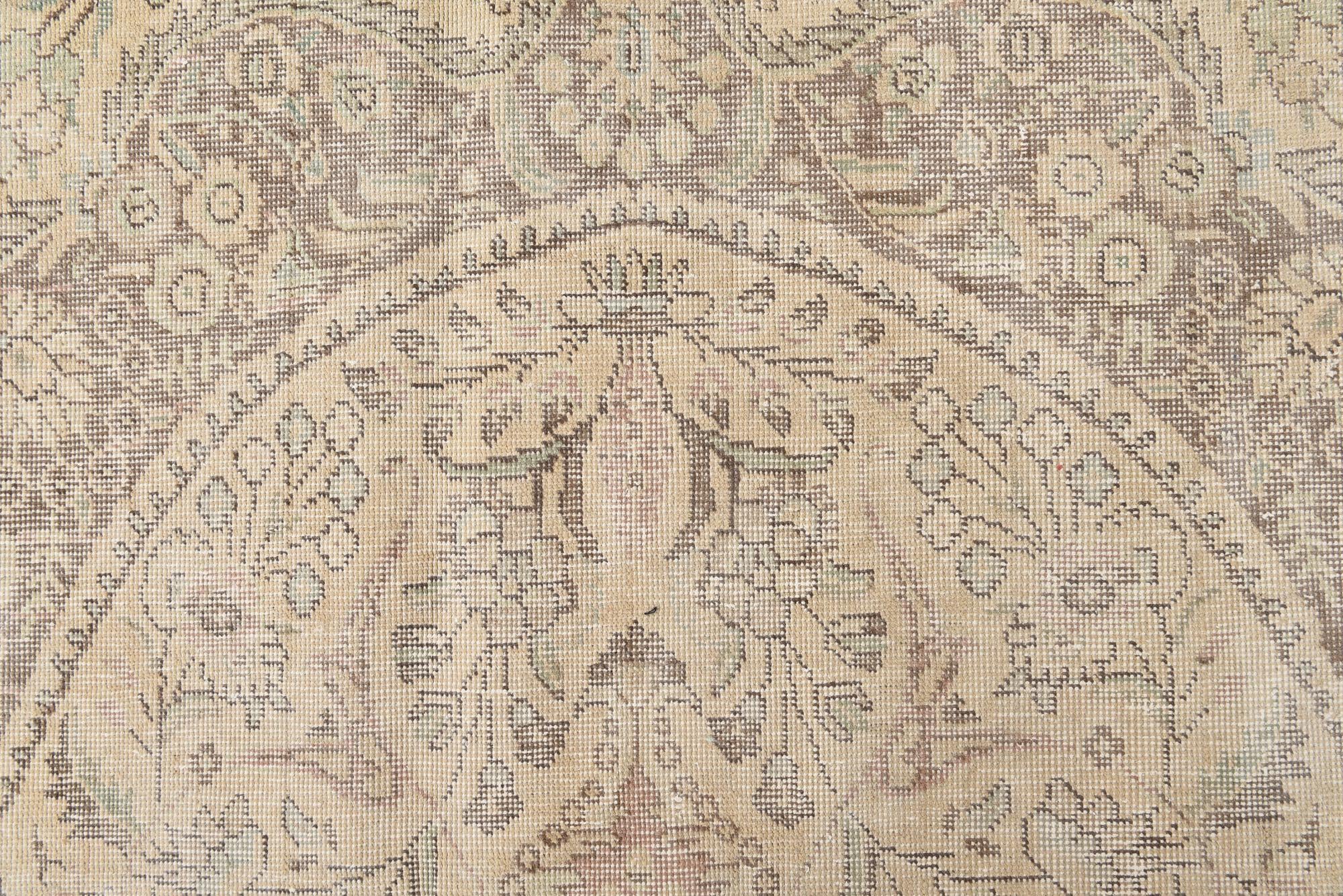 8' 10 x 12' 7 Hand Knotted Ultra Vintage Persian Wool Rug