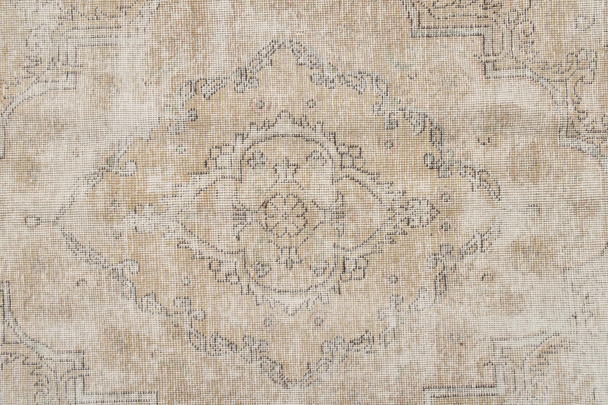 8' 4 x 12' 6 Hand Knotted Ultra Vintage Persian Wool Rug