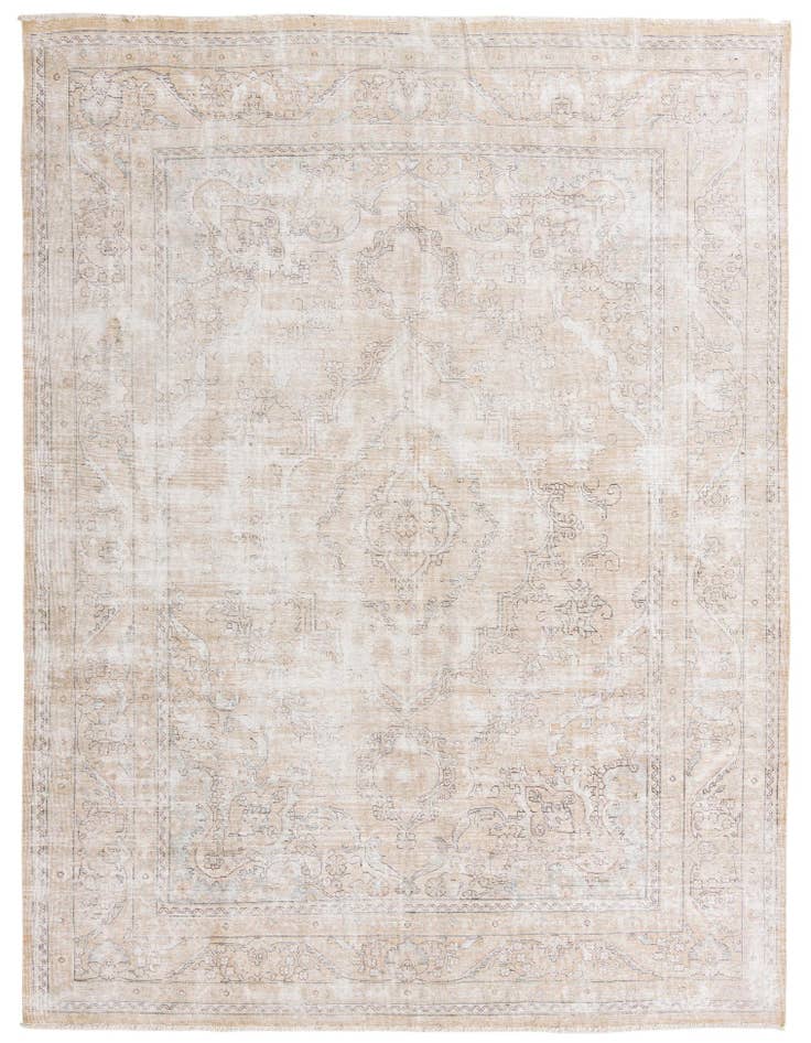 Detail image of 8' 4 x 12' 6 Hand Knotted Ultra Vintage Persian Wool Rug