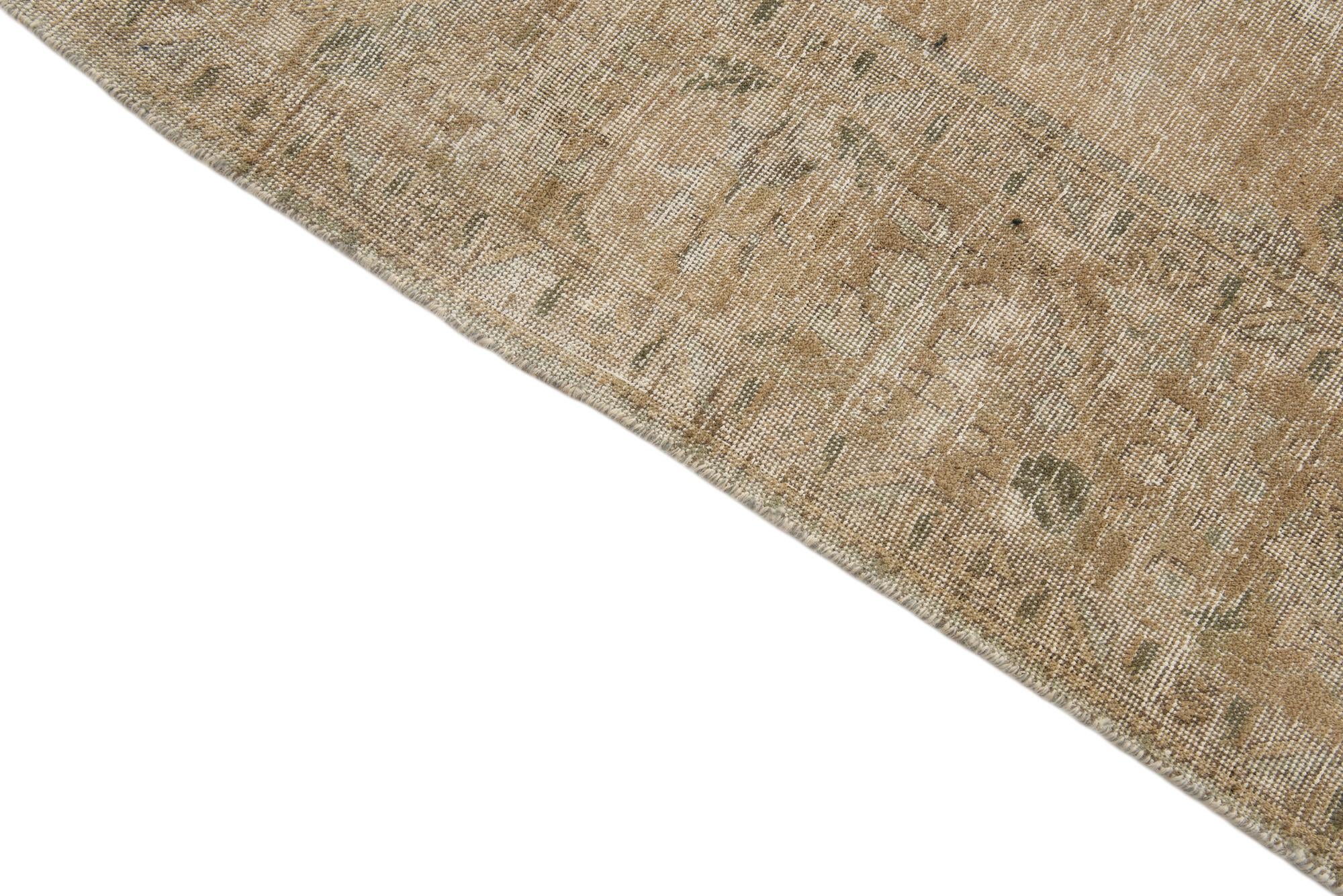 9' 4 x 12' 10 Hand Knotted Ultra Vintage Persian Wool Rug