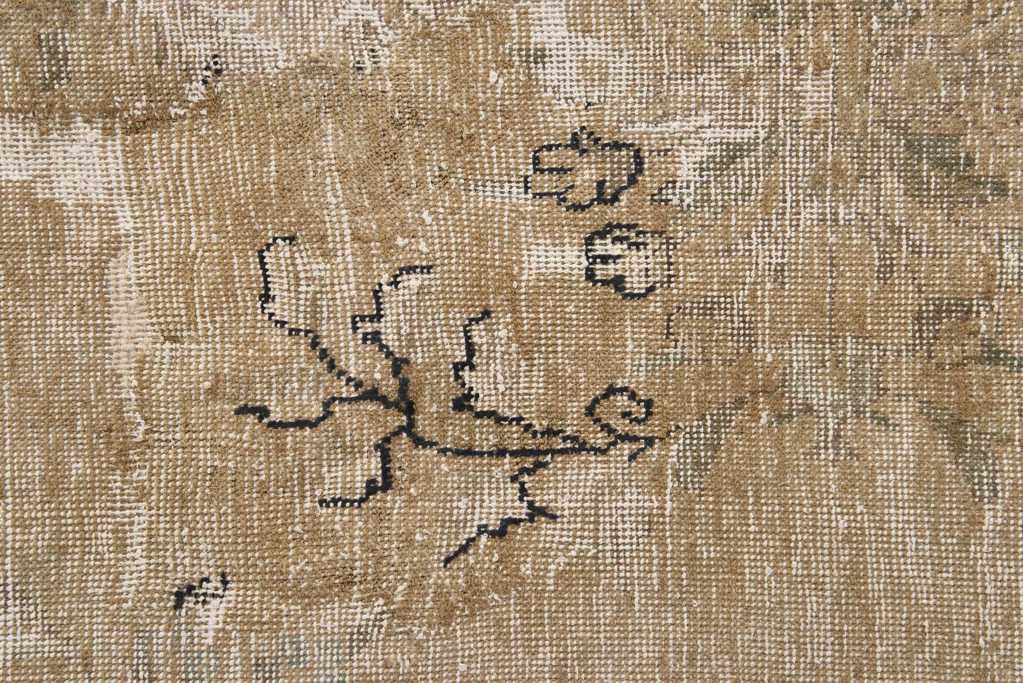 9' 4 x 12' 10 Hand Knotted Ultra Vintage Persian Wool Rug