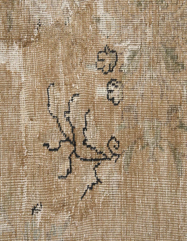 Detail image of 9' 4 x 12' 10  Hand Knotted Ultra Vintage Persian Wool Rug