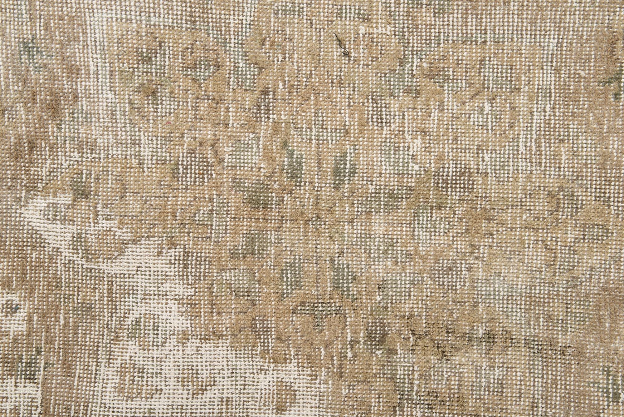 9' 4 x 12' 10 Hand Knotted Ultra Vintage Persian Wool Rug
