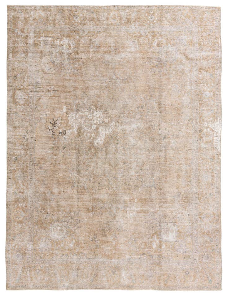 Detail image of 9' 4 x 12' 10 Hand Knotted Ultra Vintage Persian Wool Rug