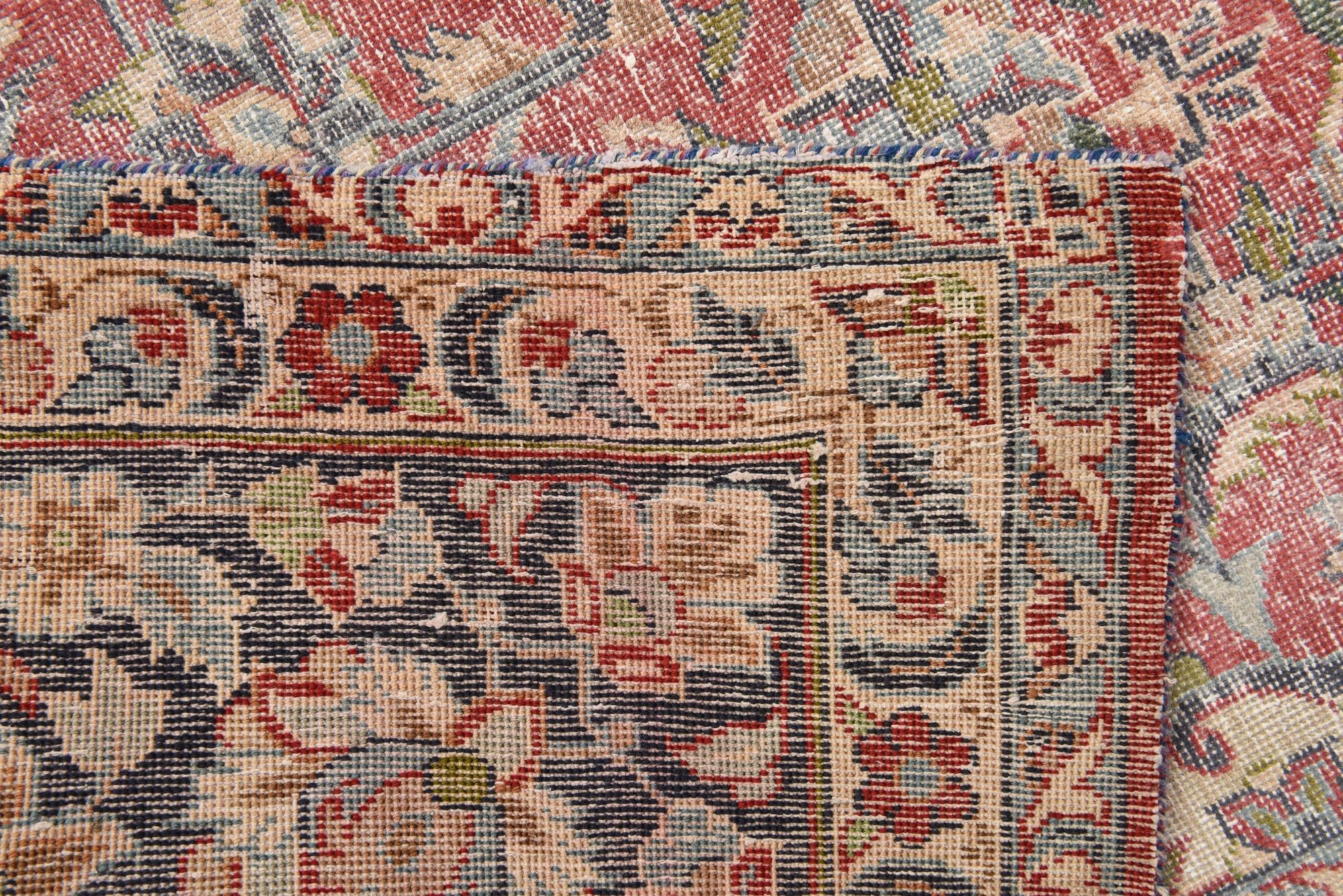 8' 5 x 12' 9 Hand Knotted Ultra Vintage Persian Wool Rug
