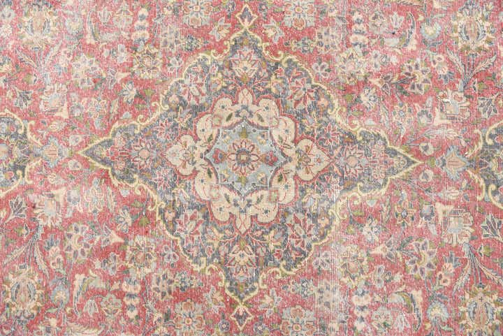 8' 5 x 12' 9 Hand Knotted Ultra Vintage Persian Wool Rug