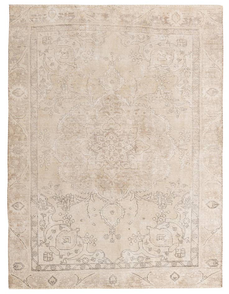 Detail image of 6' x 8' 8 Hand Knotted Ultra Vintage Persian Wool Rug
