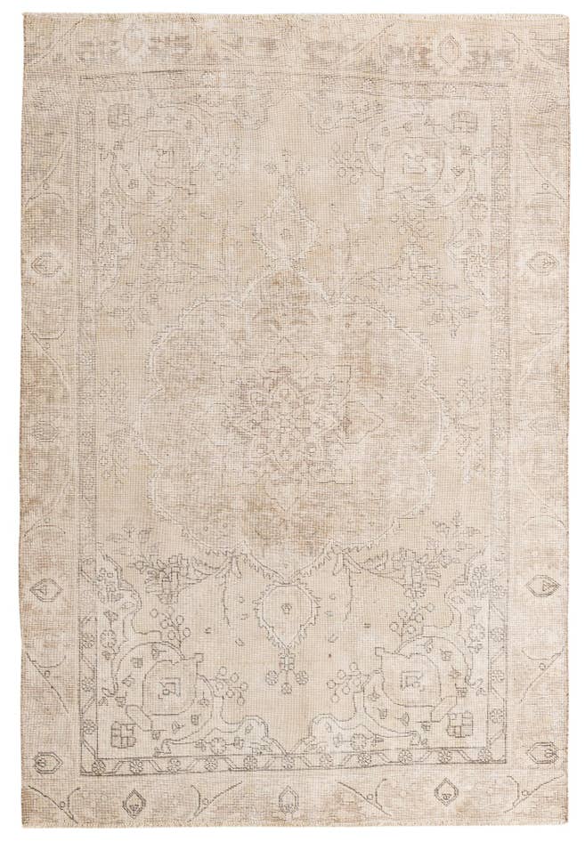 Detail image of 6' x 8' 8 Hand Knotted Ultra Vintage Persian Wool Rug