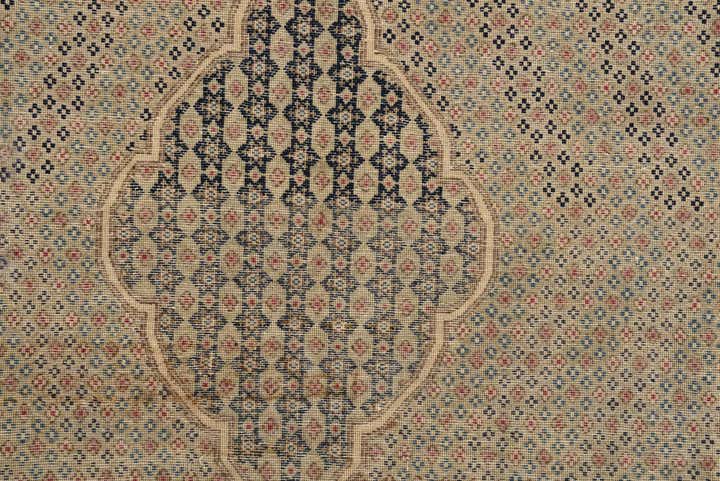 6' 10 x 9' 2 Hand Knotted Ultra Vintage Persian Wool Rug