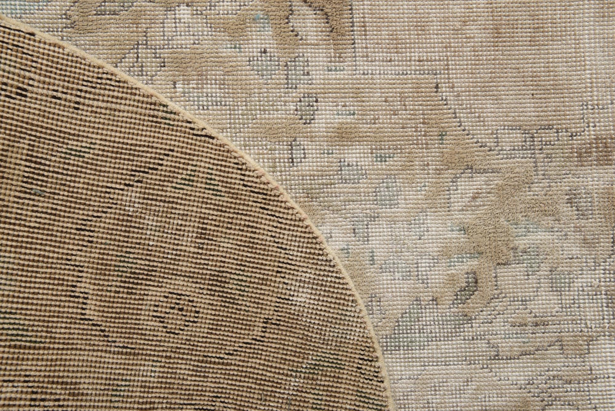 6' 7 x 9' 2 Hand Knotted Ultra Vintage Persian Wool Rug