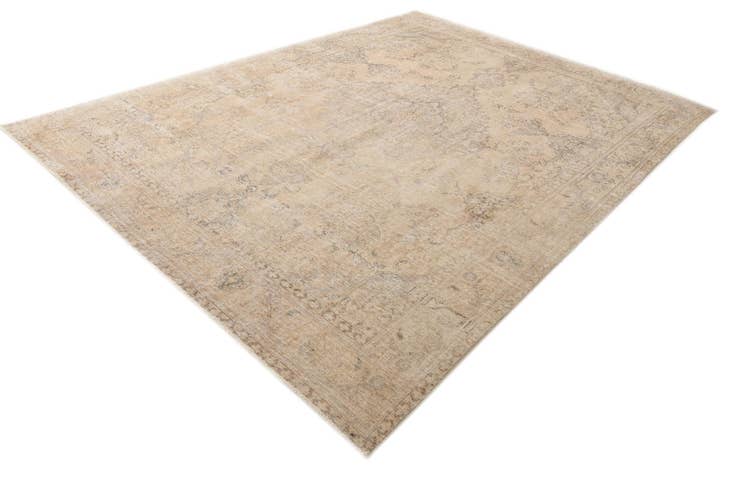 Detail image of 9' 4 x 13' 1 Hand Knotted Ultra Vintage Persian Wool Rug