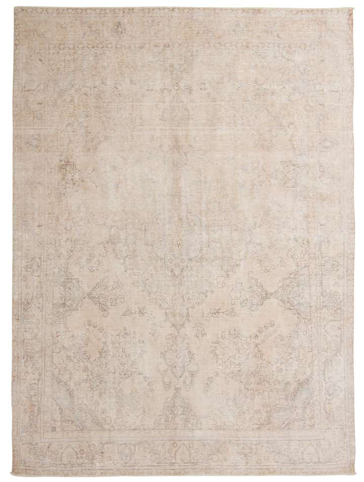 9' 4 x 13' 1 Hand Knotted Ultra Vintage Persian Wool Rug