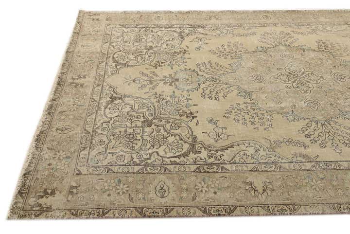 6' 6 x 9' 10 Hand Knotted Ultra Vintage Persian Wool Rug