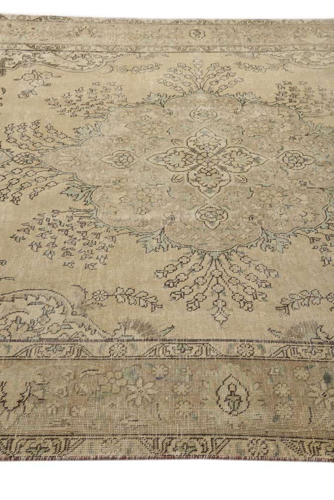6' 6 x 9' 10 Hand Knotted Ultra Vintage Persian Wool Rug