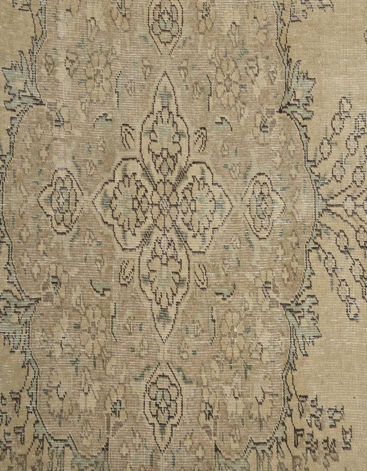 Detail image of 6' 6 x 9' 10  Hand Knotted Ultra Vintage Persian Wool Rug