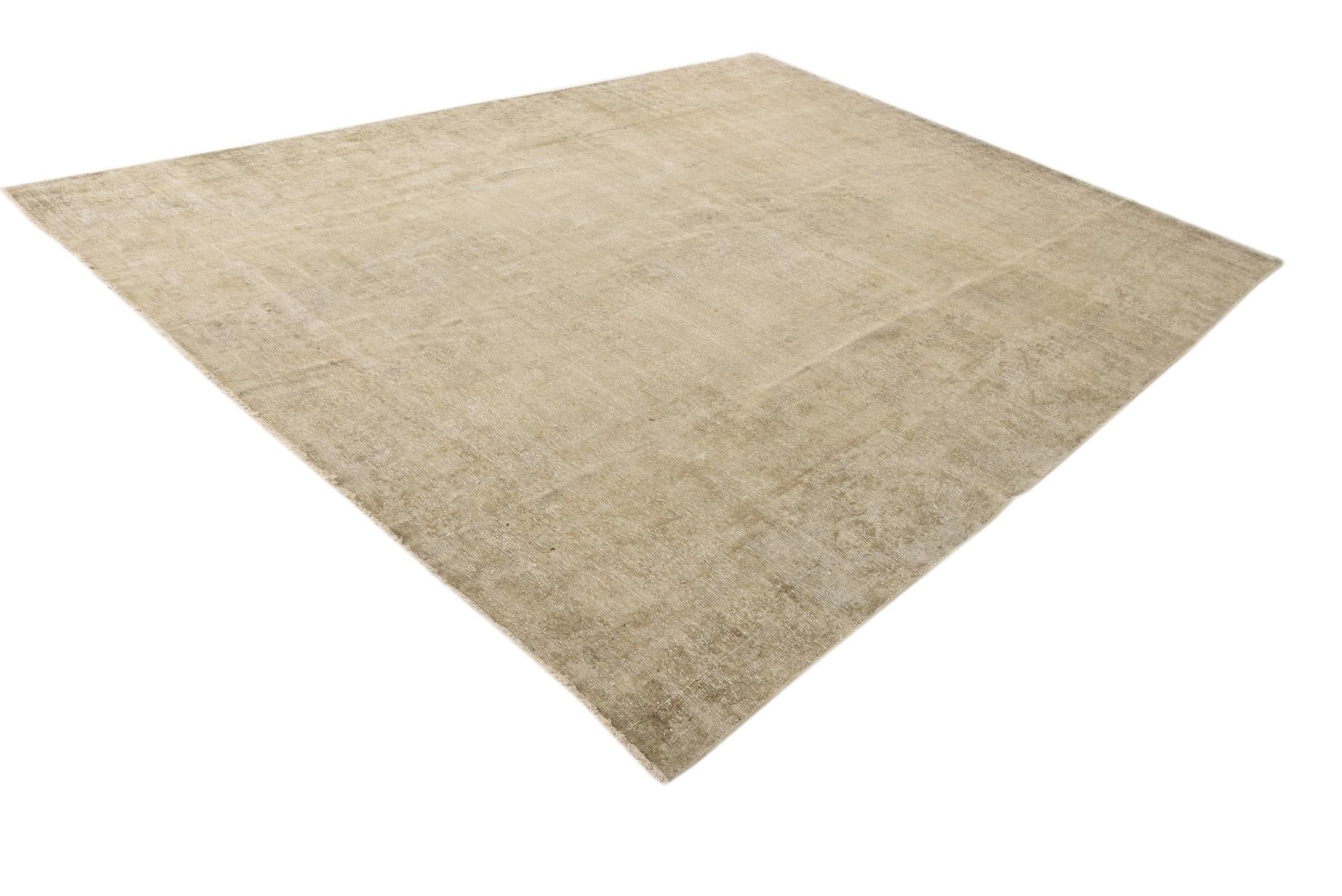 9' 1 x 12' 4 Hand Knotted Ultra Vintage Persian Wool Rug