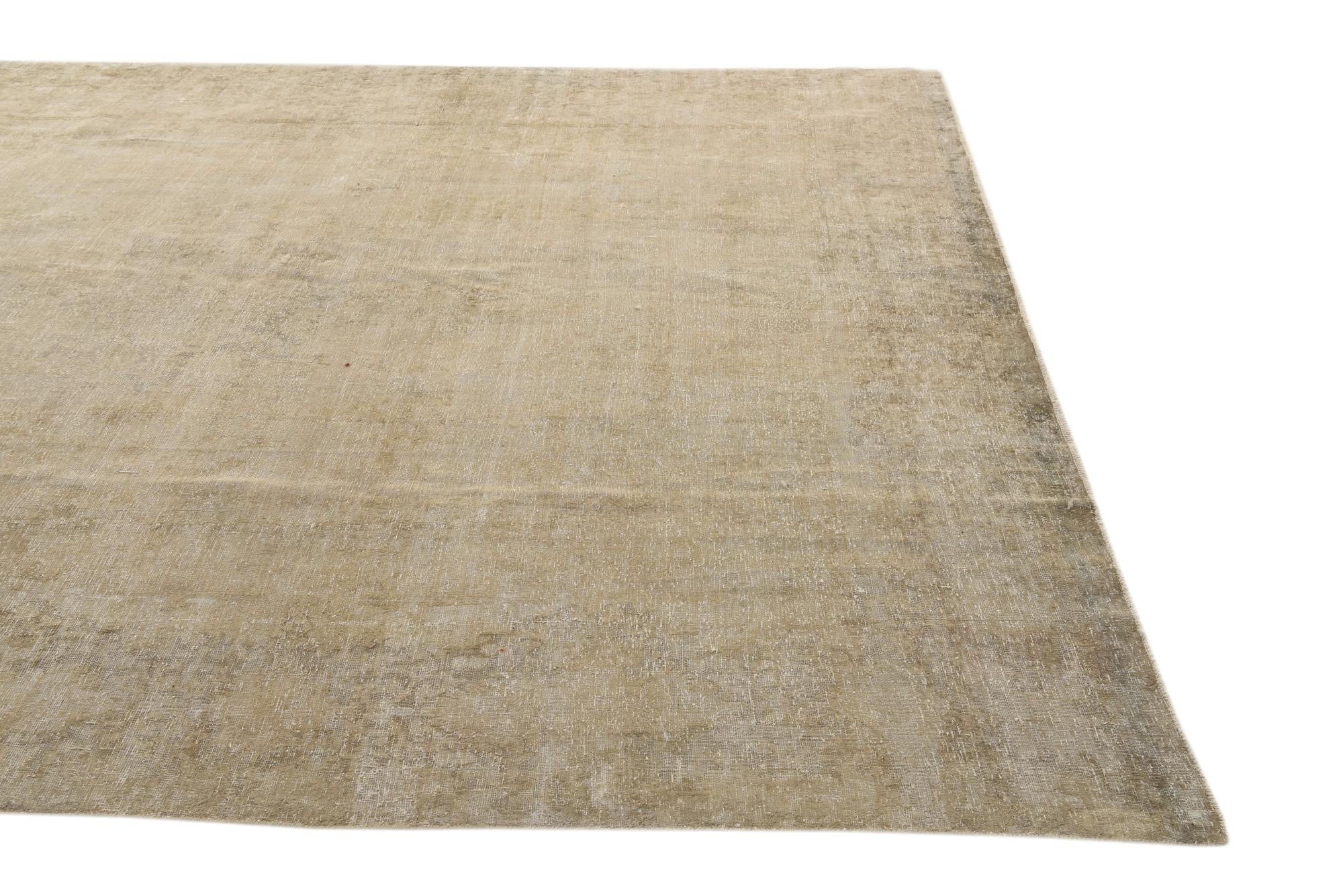 9' 1 x 12' 4 Hand Knotted Ultra Vintage Persian Wool Rug