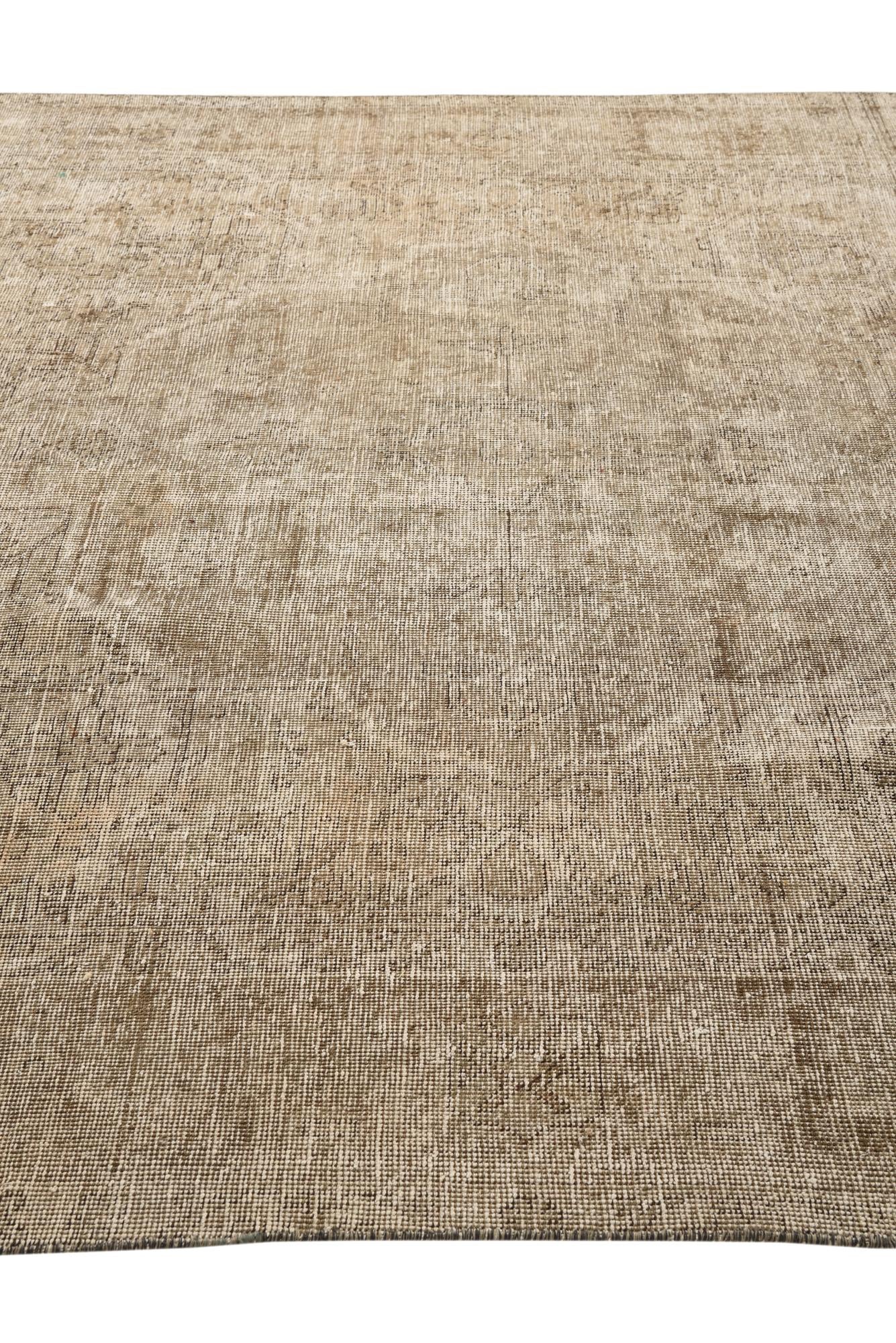 7' 9 x 10' 10 Hand Knotted Ultra Vintage Persian Wool Rug