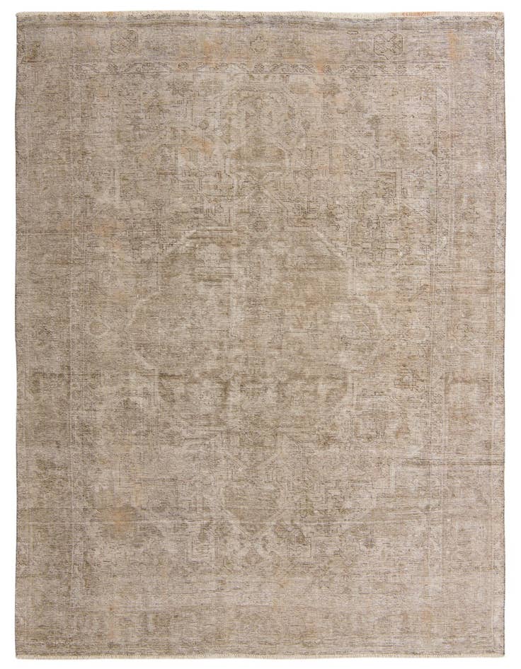Detail image of 7' 9 x 10' 10 Hand Knotted Ultra Vintage Persian Wool Rug