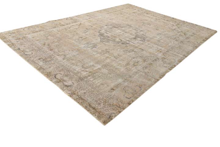 250cm x 340cm Hand Knotted Ultra Vintage Persian Wool Rug