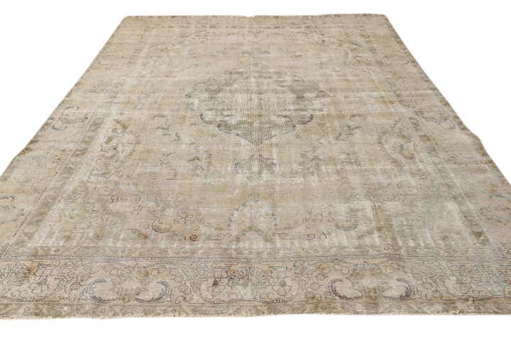 250cm x 340cm Hand Knotted Ultra Vintage Persian Wool Rug