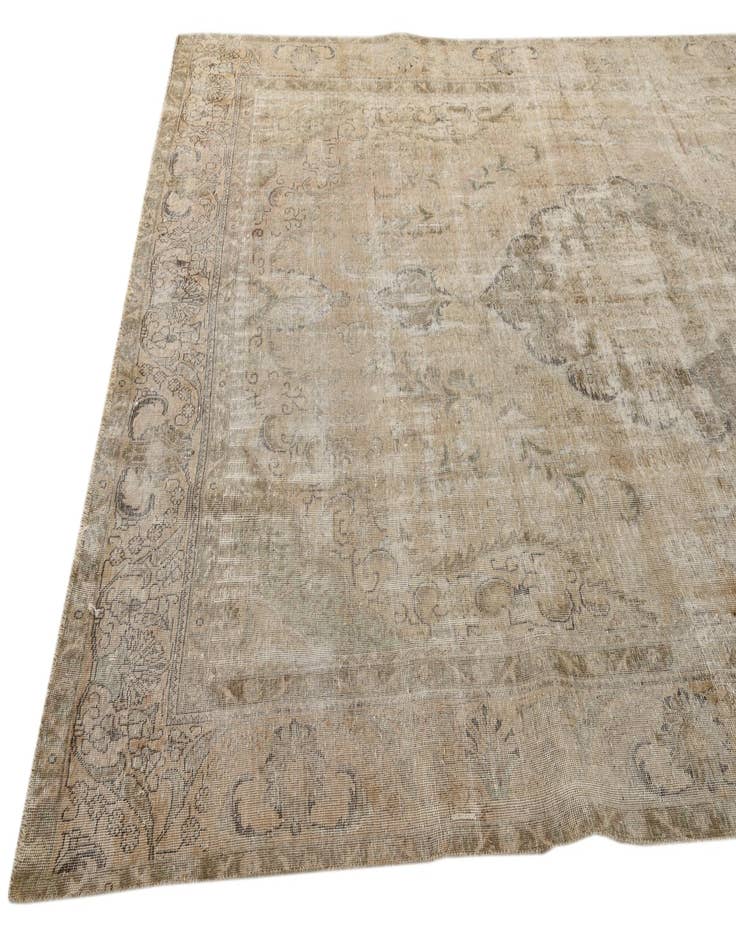 Detail image of 8' 2 x 11' 2  Hand Knotted Ultra Vintage Persian Wool Rug