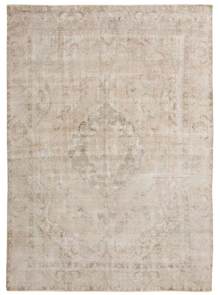 250cm x 340cm Hand Knotted Ultra Vintage Persian Wool Rug