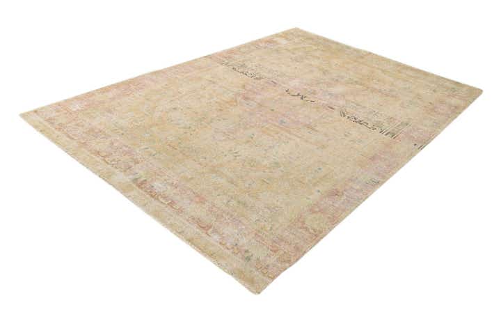 6' 4 x 9' 4 Hand Knotted Ultra Vintage Persian Wool Rug