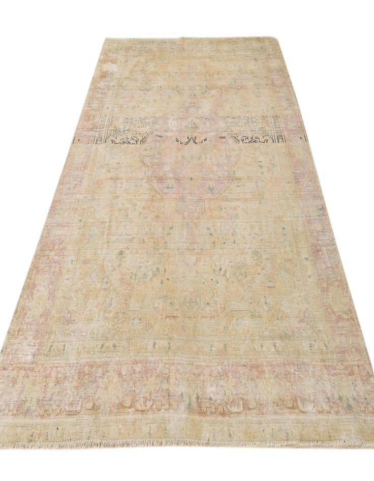 Detail image of 6' 4 x 9' 4  Hand Knotted Ultra Vintage Persian Wool Rug