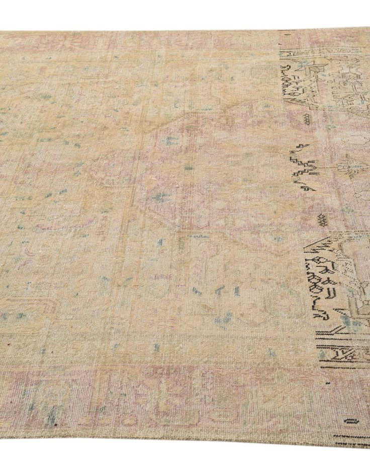 Detail image of 6' 4 x 9' 4  Hand Knotted Ultra Vintage Persian Wool Rug