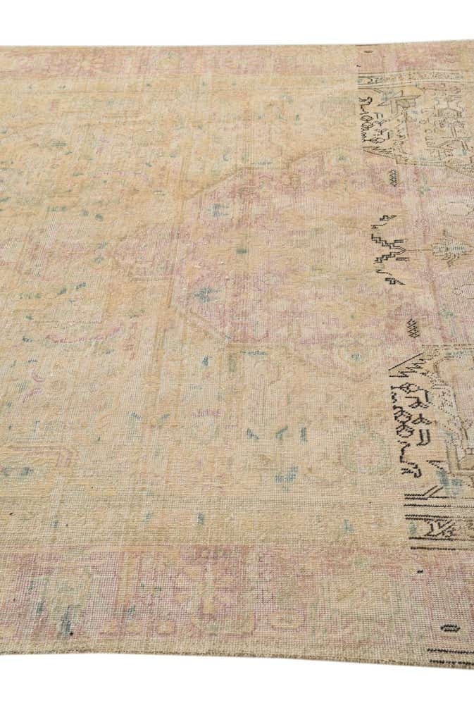 6' 4 x 9' 4 Hand Knotted Ultra Vintage Persian Wool Rug