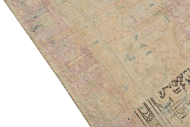 Detail image of 6' 4 x 9' 4 Hand Knotted Ultra Vintage Persian Wool Rug