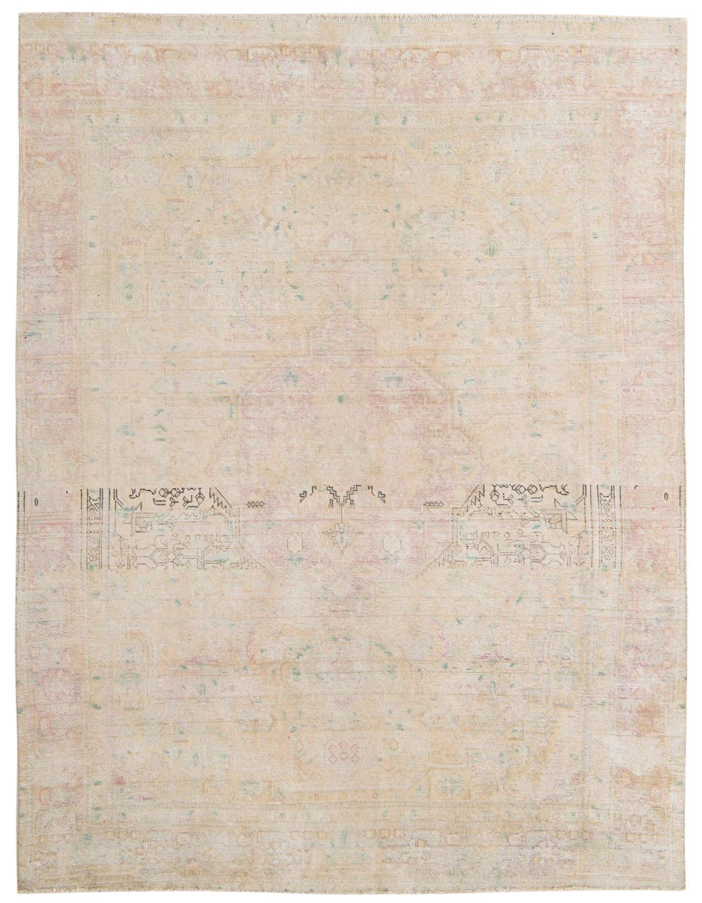 Primary image 6' 4 x 9' 4  Hand Knotted Ultra Vintage Persian Wool Rug