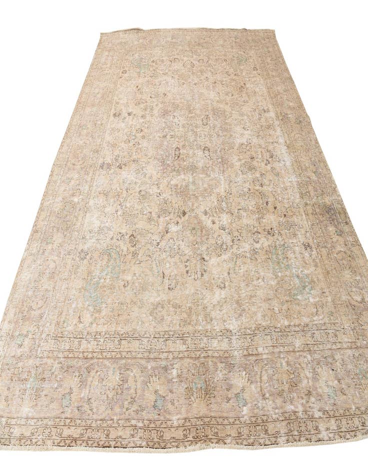 Detail image of 9' 5 x 12' 6  Hand Knotted Ultra Vintage Persian Wool Rug