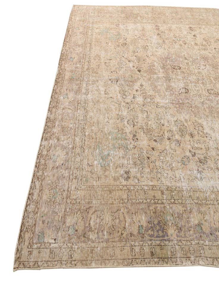 Detail image of 9' 5 x 12' 6  Hand Knotted Ultra Vintage Persian Wool Rug