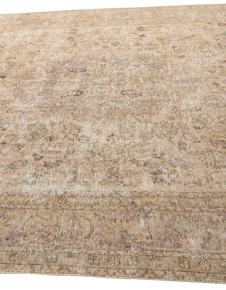 Detail image of 9' 5 x 12' 6  Hand Knotted Ultra Vintage Persian Wool Rug