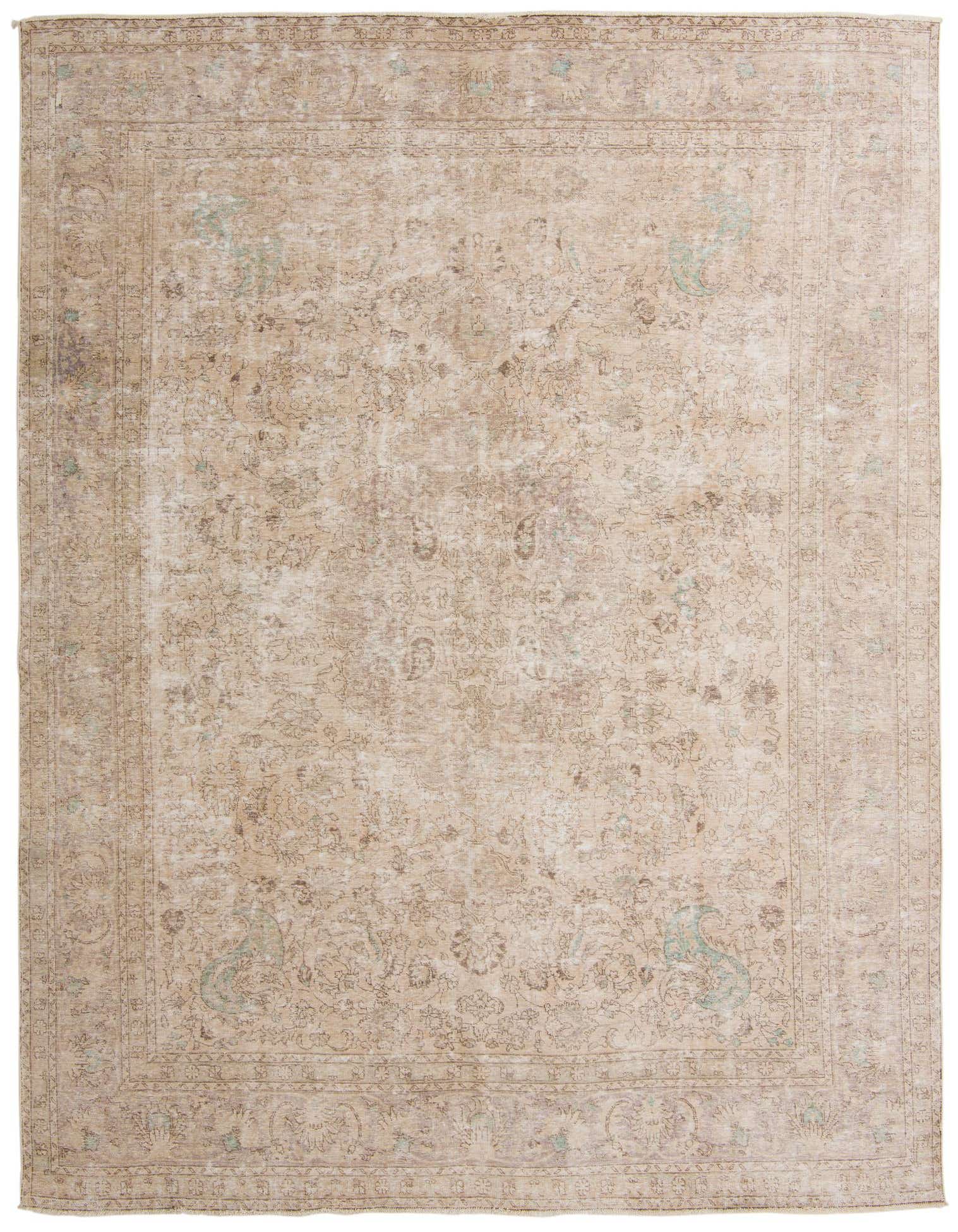 Primary image 9' 5 x 12' 6  Hand Knotted Ultra Vintage Persian Wool Rug