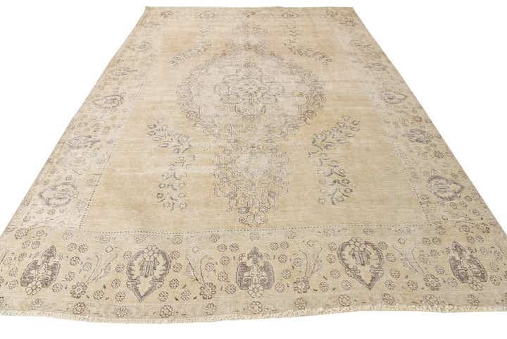 7' 10 x 11' 3 Hand Knotted Ultra Vintage Persian Wool Rug