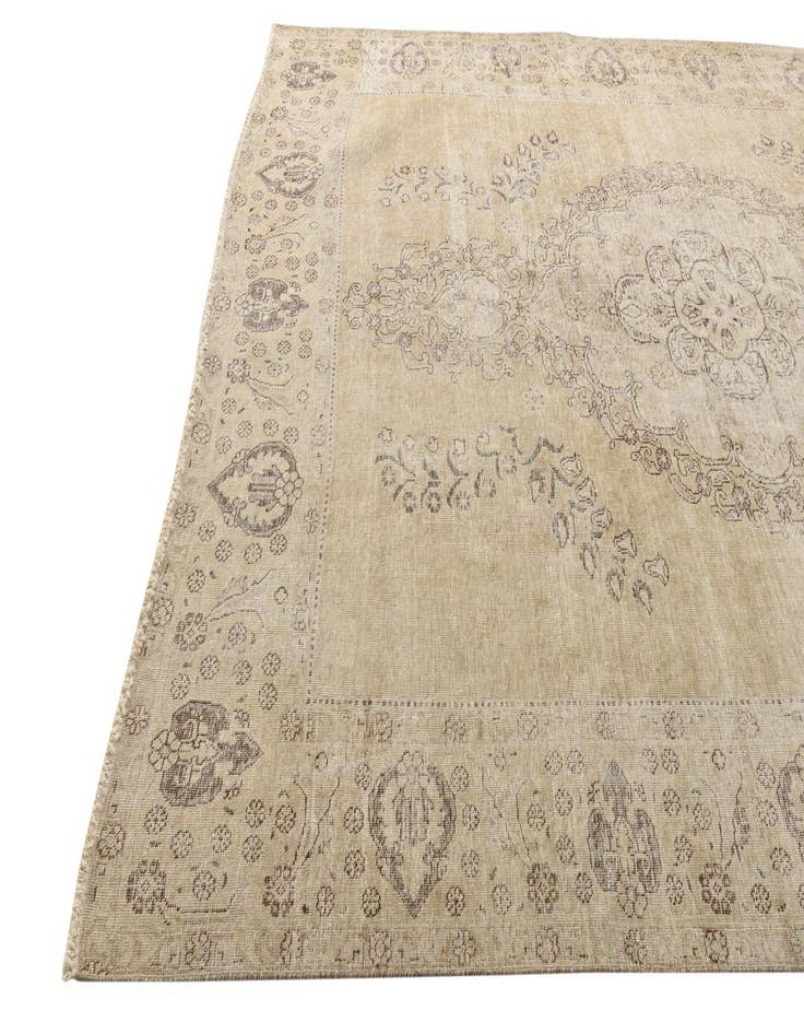 Detail image of 7' 10 x 11' 3  Hand Knotted Ultra Vintage Persian Wool Rug