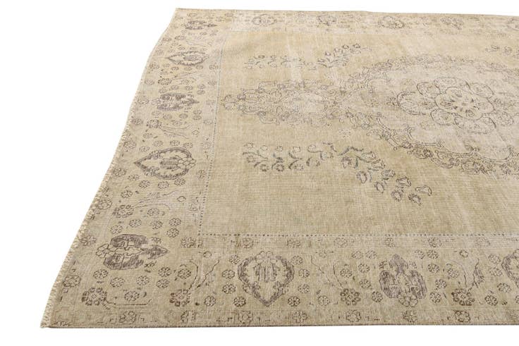 Detail image of 7' 10 x 11' 3 Hand Knotted Ultra Vintage Persian Wool Rug