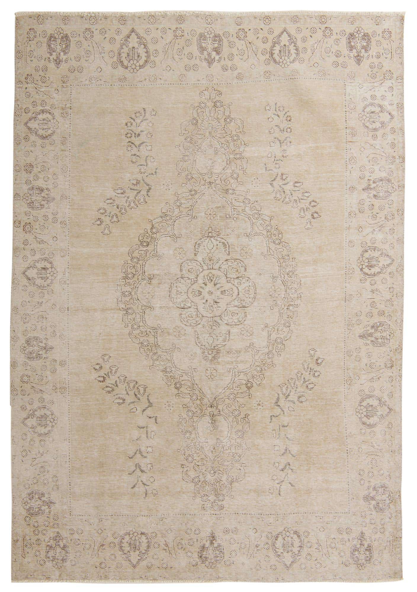 7' 10 x 11' 3 Hand Knotted Ultra Vintage Persian Wool Rug