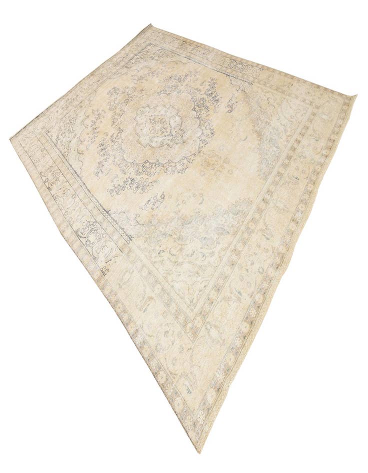 Detail image of 9' 2 x 12' 2  Hand Knotted Ultra Vintage Persian Wool Rug