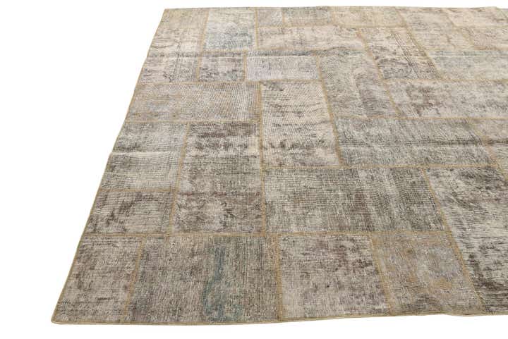 8' x 10' 3 Hand Knotted Ultra Vintage Persian Wool Rug
