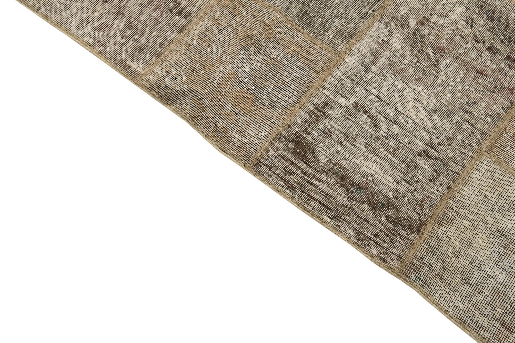 8' x 10' 3 Hand Knotted Ultra Vintage Persian Wool Rug