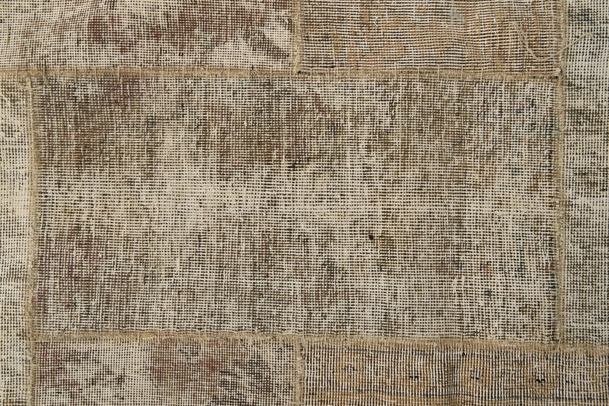 8' x 10' 3 Hand Knotted Ultra Vintage Persian Wool Rug